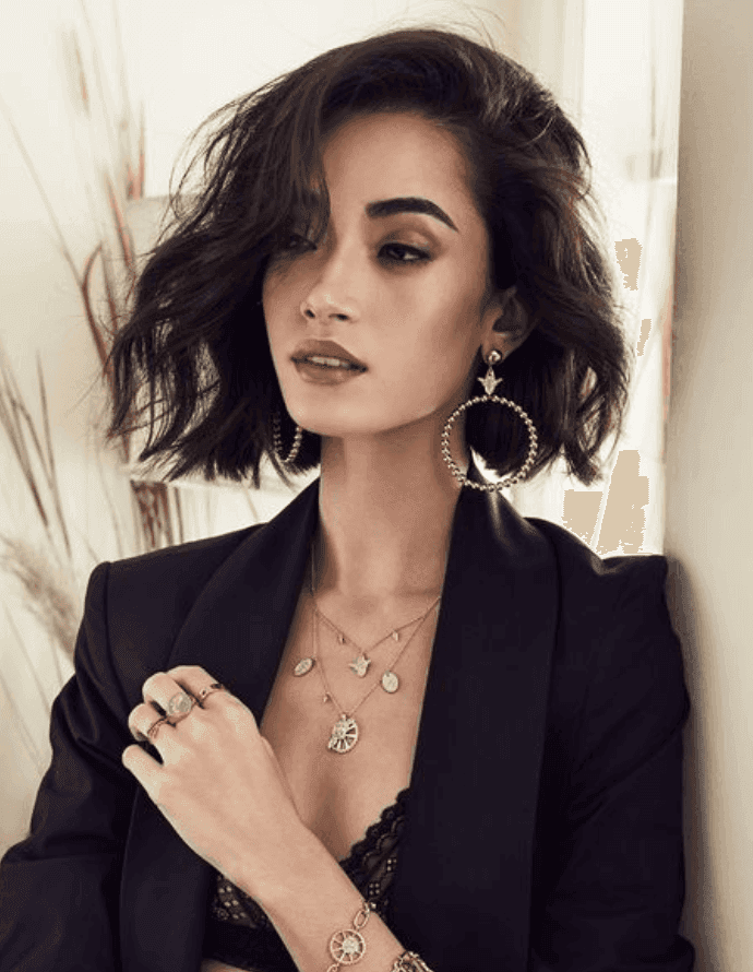 Cabelo Long Bob curto com ondas: Wanderlust + Co/Pinterest