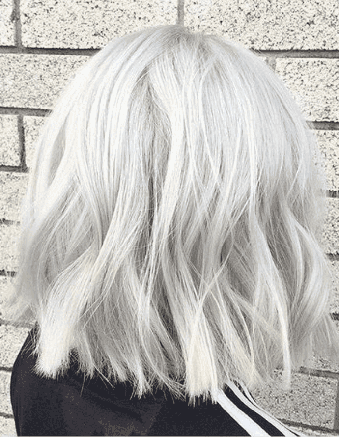 Cabelo Platinado Acinzentado - Corte Curto: Mane Interest/Pinterest