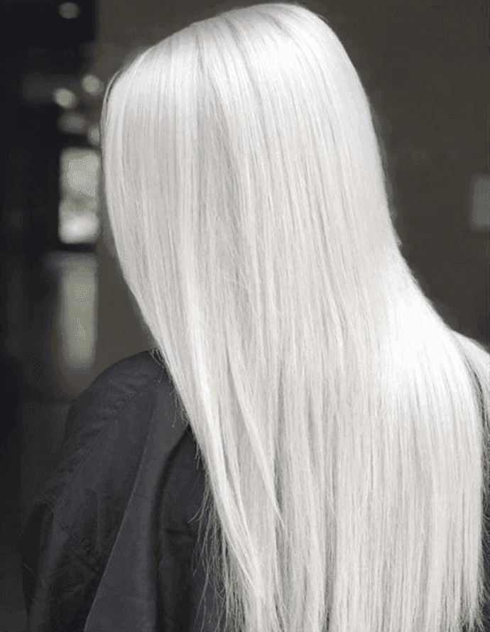 Cabelo Platinado - Corte Longo Liso: Frisur/Pinterest