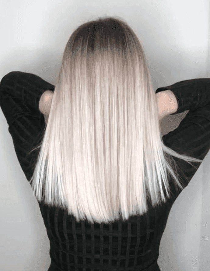 Cabelo Platinado Perolado - Corte Médio Liso: Donna Dunn/Pinterest