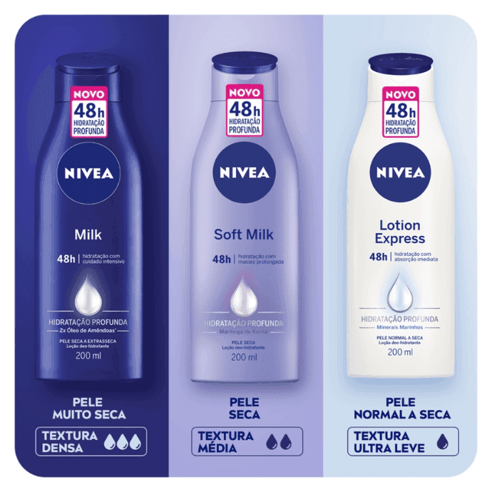 Linha Nivea Milk