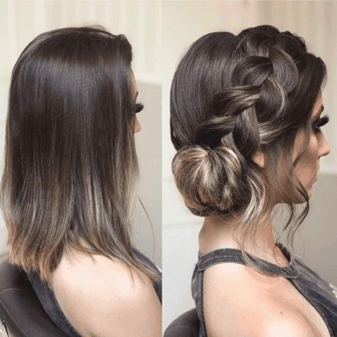 Penteados para formatura - Cabelo médio: Madrinhas de Casamento/Pinterest