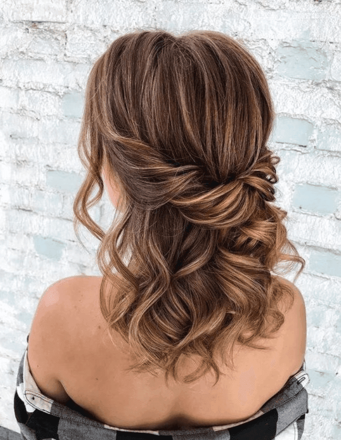 Penteados para formatura - Cabelo médio: My Sweet Engagement/Pinterest