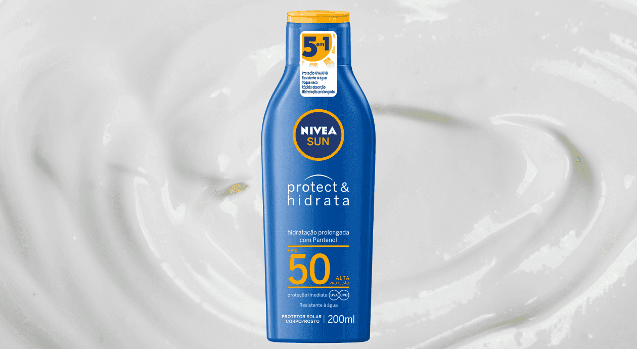 Conheça o Protetor Solar Nivea Sun Protect & Hidrata - que hidrata a pele enquanto protege dos raios solares!