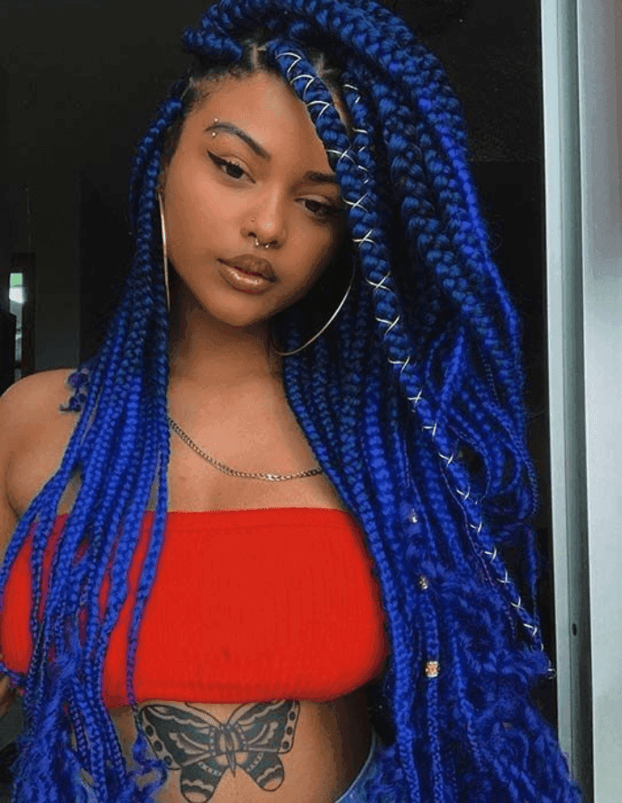 Tranças box braids: Kerllyn/Pinterest