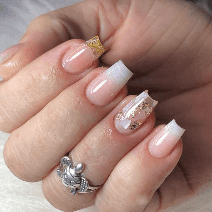 Unhas encapsuladas delicadas: Dicas de Mulher/Pinterest