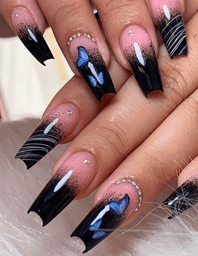 Unhas encapsuladas decoradas: Amanda Soares/Pinterest