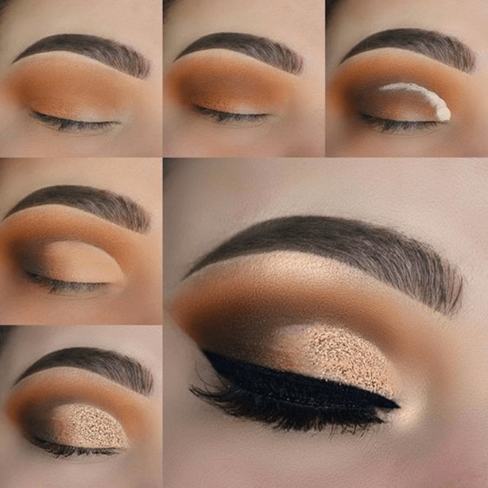 Maquiagem Simples passo a passo - Dourado: All Things Beauty/Pinterest