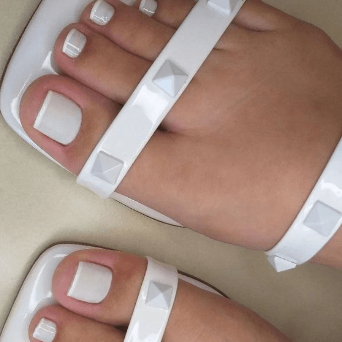 Unha francesinha nos pés: Aulas de Manicure e Pedicure/Pinterest